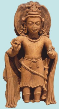Surya (60 x 27 cm), terracotta, Gupta Period